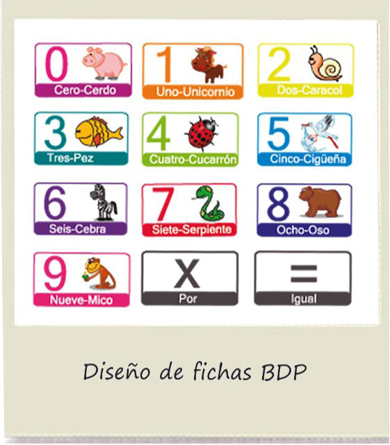 Diseño de fichas para el BDP.